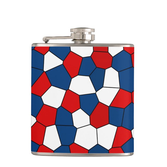 Red Blue White Mönster Fickplunta (Framsidan)