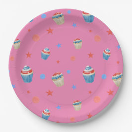 Red blue white patriotic muffinsar party