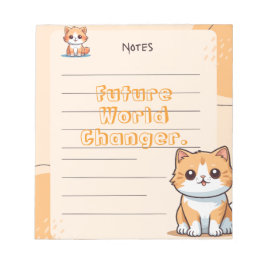 Red Blue Yellow Playful Kids Personalized Notepad Anteckningsblock