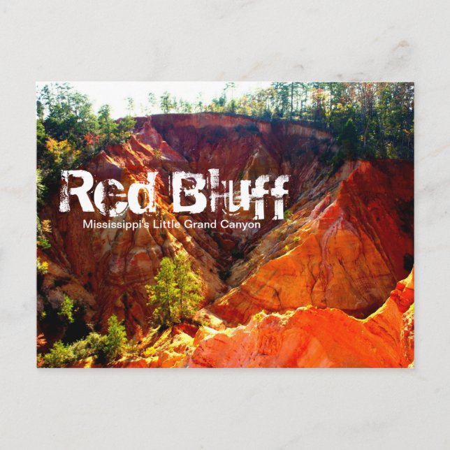 Red Bluff - Morgantown, MS Vykort (Framsida)