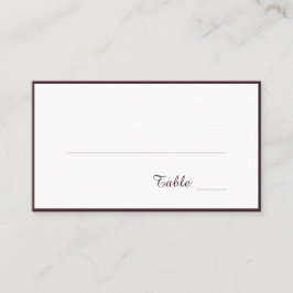 Red Blush Floral Wedding Elegant  Placeringskort