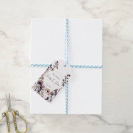 Red Blush Floral Wedding Elegant Presentetikett