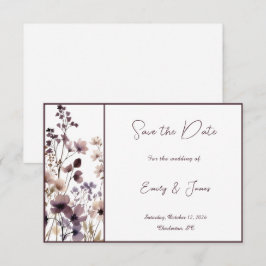 Red Blush Floral Wedding Elegant Romantic Spara Datumet
