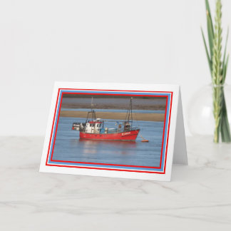 Red Boat Hälsning Card Kort