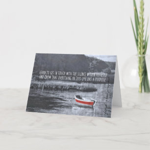 RED BOAT-hälsningskort Tack Kort