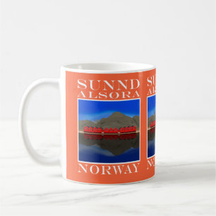 Red Boat Houses Sunndalsøra-Norgen Kaffemugg