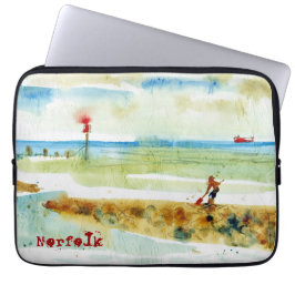 Red Boat in Mundesley, Norfolk Laptop Fodral