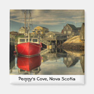 Red Boat, Peggy's Cove, Nova Scotia Magnet