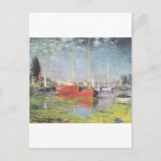 Red Boats, Argenteuil, Claude Monet Vykort