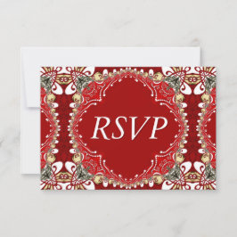 Red Bohemian Batik Bröllop OSA Kort