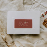 Red Boho jul Returadress Paket Fraktsedel<br><div class="desc">Den röda boho-etiketten paket i returadress är perfekt för din moderna bohemiska land-inspirerade Julhälsningar. Det klassiska, rustiska men finstilta, handritade teckensnittet ge är en snygg vintage som ser söt och enkel ut. Polka dots kom i jordtoner av rött, sage grönt, rosa, terrakotta, rost och tan. Utformningen är utmärkt för din...</div>