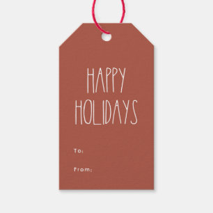 Red Boho Polka Dot Glad helg till från Presentetikett