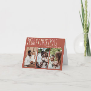 Red Boho Polka - Tre foto-mappar - jul Helgkort