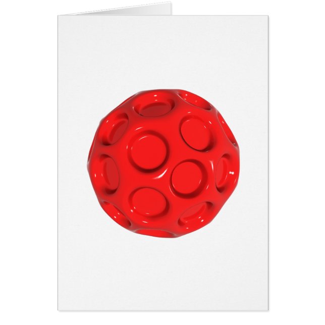 red boll hälsningskort (Framsidan)