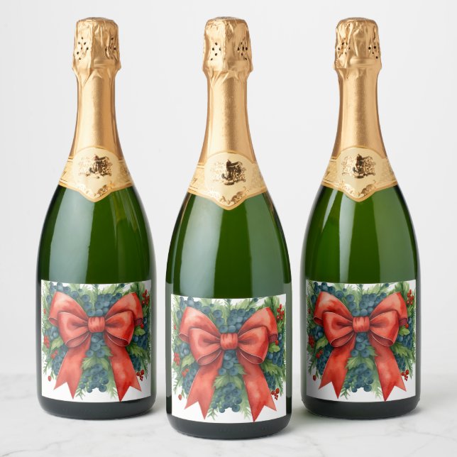 Red Bow Baby Shower Christmas Brunch (Flaskor)