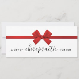 Red Bow Gift of Chiropraktic Gift Certificate