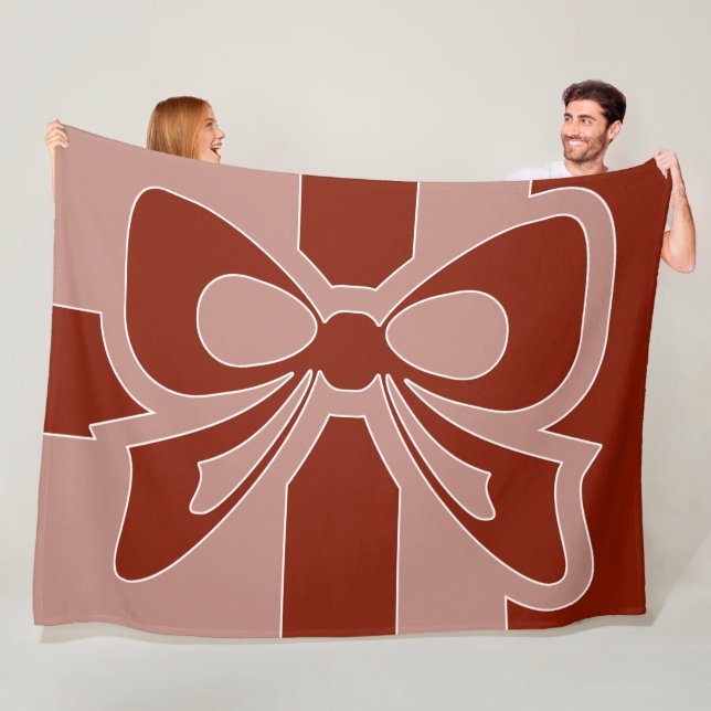 Red Bow - Winter Fleece Blanket (På plats)