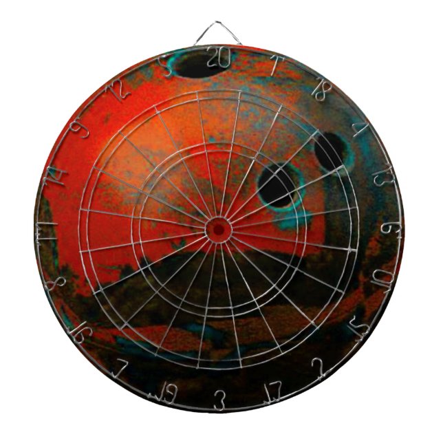 Red Bowling Ball Anpassa den Darttavla (Framsidan)