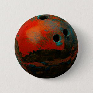 Red Bowling Ball anpassa den Knapp