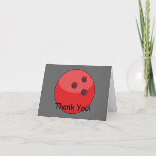Red Bowling Ball Personalize Tack Kort