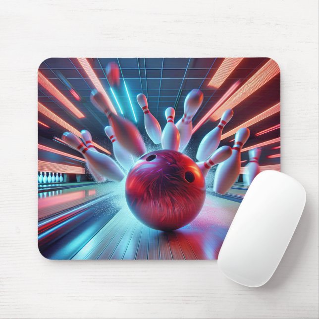 Red Bowling Ball Strejka Musmatta (Med mus)