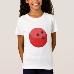 Red Bowling Ball T Shirt