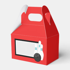 Red Bowling Favor Boxes Presentaskar