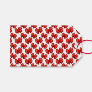 Red Bows Presentetikett