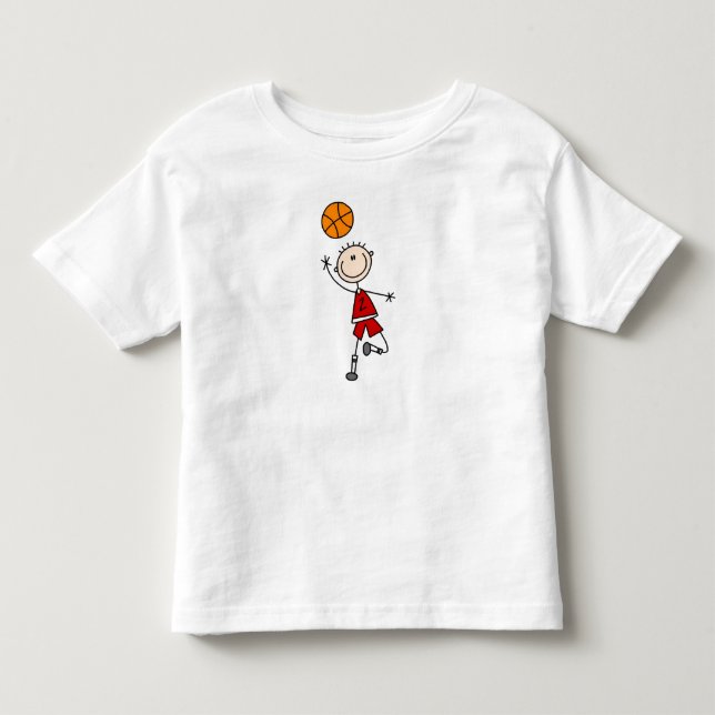 Red Boy Basketball Player t-shirts och presenter (Framsida)