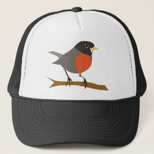 Red Breast Robin på Gren Keps