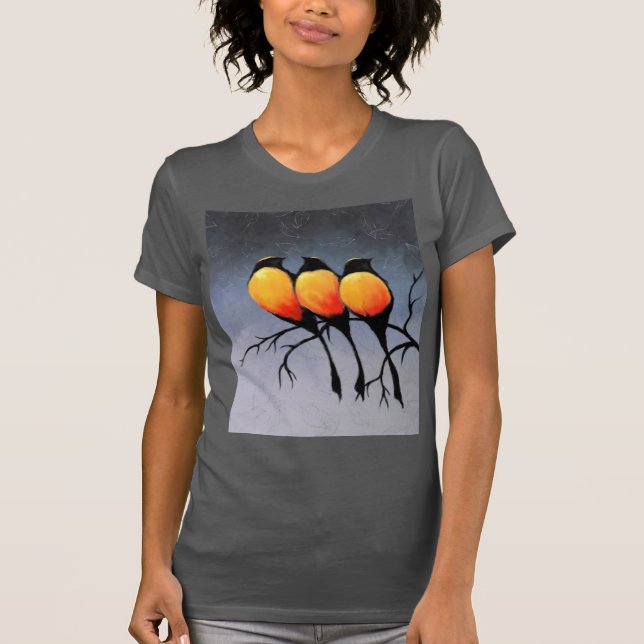 Red-Brested Birds T-Shirt (Framsida)