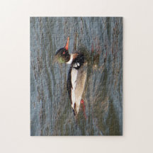Red Brested Merganser jigszle puzzle