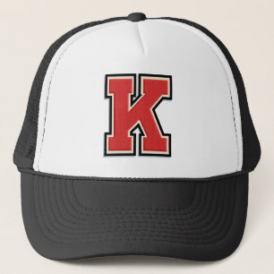 Red Brev ’K’ Truckerkeps