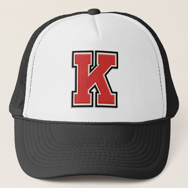 Red Brev ’K’ Truckerkeps (Framsida)
