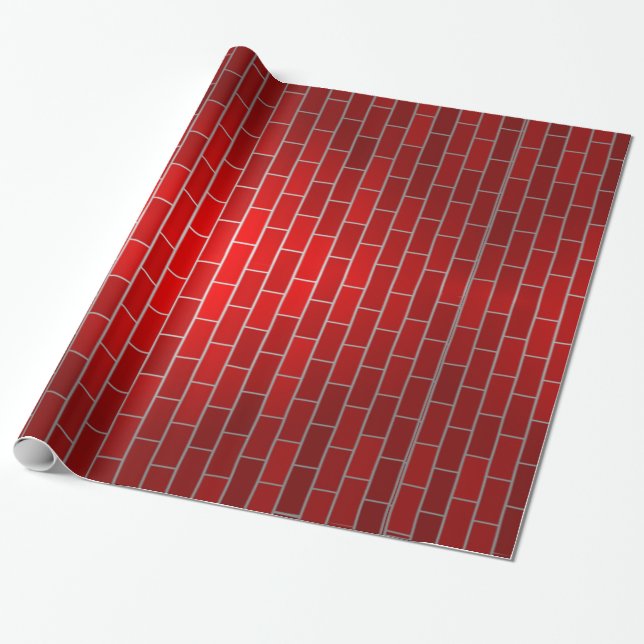 Red Brick Background Presentpapper (Utrullad)