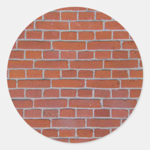 Red Brick Struktur Background Runt Klistermärke