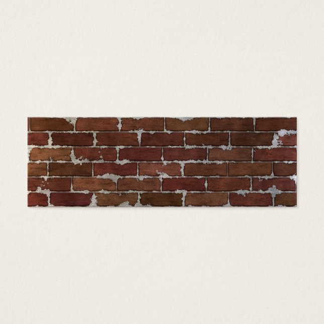 Red Brick Wall Litet Visitkort (Framsidan)