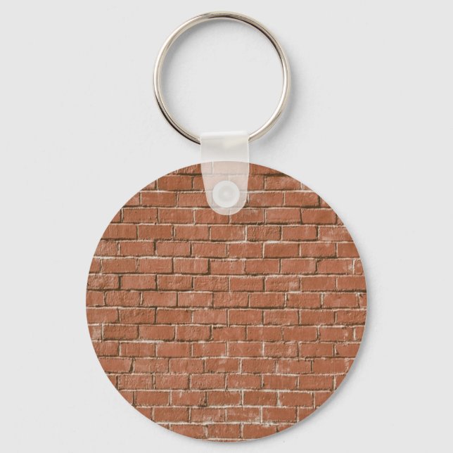 Red Brick Wall Rustic Nyckelring (Framsida)