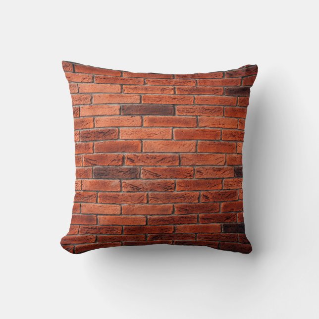 Red brick wall texture grunge backgroundbrick,wall kudde (Framsida)