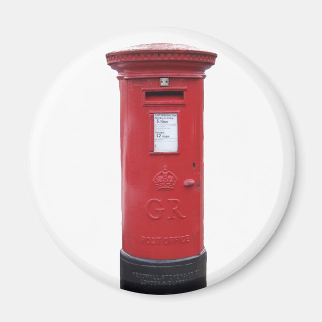 Red British Post box Magnet (Framsidan)