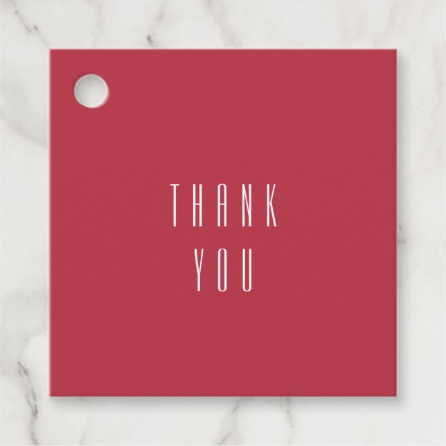 Red Bröllop Gåvor Etiketter (Framsida)