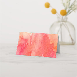 Red bröllop. Säteskort. Vattenfärghöst Placeringskort