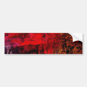 Red Brown Abstrakt Bildekal