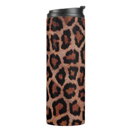 Red Brown Black Leopard Animal Print