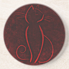 Red Brown Cat | Zazzle_Growshop Underlägg