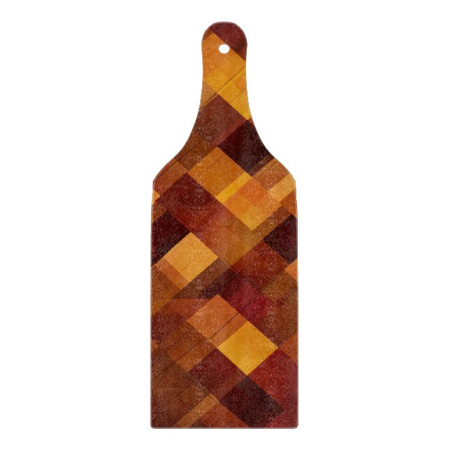 RED BROWN GULT ORANGE PLAID FALL MÖNSTER (Framsidan)