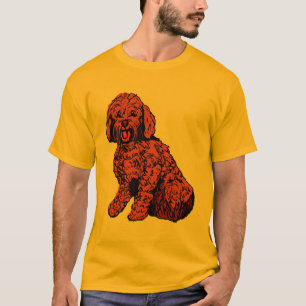 Red Brown Labradoodle Manar T-Shirt