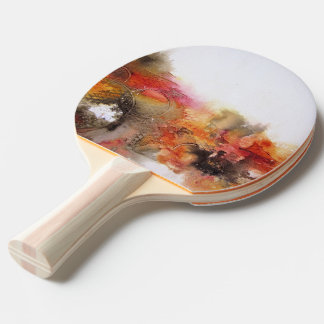 Red Brown Orange White Modern Abstrakt Art Pingisracket