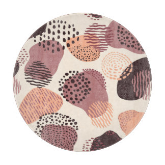 Red Brown Organic, Abstrakt Shapes.