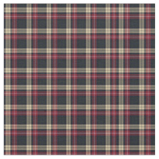 Red, Brown Play, Black Tartan, Mönster Design Tyg